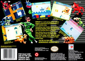 Harley's Humongous Adventure (USA) (Beta) box cover back